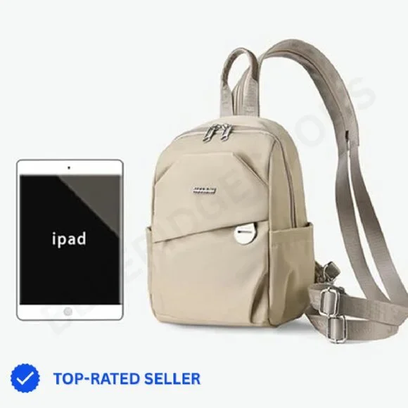 5077 Casual Mini Nylon Backpack Lightweight Resistant Dual Use Adjustable Mini Nylon Backpack Lightweight Water Resistant Dual Use  main image 2